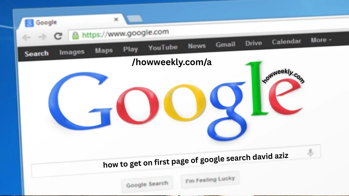 how to get on first page of google search david aziz